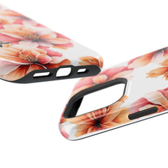 Floral Magnetic Phone Case, Stylish Flower Phone Cover, Durable Magnetic Tough Case, Trendy Floral Design Case, Perfect Gift for Her