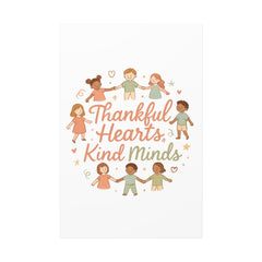 Thankful Hearts, Kind Minds Canvas