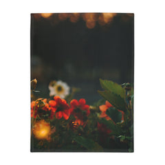 Cozy Floral Fleece Blanket, Soft Blanket for Home Decor, Gift for Her, Snuggle Blanket, Couch Throw for Any Season