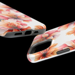 Floral Magnetic Phone Case, Stylish Flower Phone Cover, Durable Magnetic Tough Case, Trendy Floral Design Case, Perfect Gift for Her