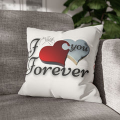 Faux Suede Square Pillowcase