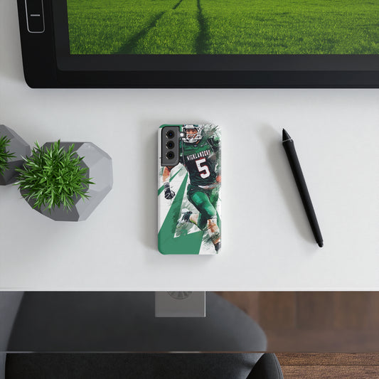Slim Snap Case for Football Fans, Personalized Phone Cover, Sports Team Gift, High School Football Accessories, Customizable Sports Case