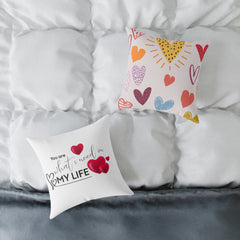 Love Quote Pillow, Decorative Cushion, Valentine's Gift, Home Decor, Cozy Accent Pillow, Heartfelt Gift Idea