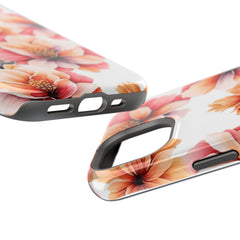 Floral Magnetic Phone Case, Stylish Flower Phone Cover, Durable Magnetic Tough Case, Trendy Floral Design Case, Perfect Gift for Her