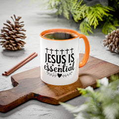 Colorful Jesus is Essential Mug, Faith-inspired Coffee Cup, Christian Gift, Religious Mug, Inspirational Drinkware