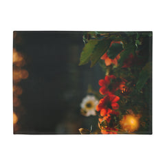 Cozy Floral Fleece Blanket, Soft Blanket for Home Decor, Gift for Her, Snuggle Blanket, Couch Throw for Any Season