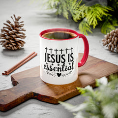 Colorful Jesus is Essential Mug, Faith-inspired Coffee Cup, Christian Gift, Religious Mug, Inspirational Drinkware