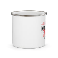 No Jesus No Life Enamel Camping Mug, Religious Coffee Cup, Outdoor Adventure Mug, Hiking Gear, Christian Gift