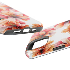 Floral Magnetic Phone Case, Stylish Flower Phone Cover, Durable Magnetic Tough Case, Trendy Floral Design Case, Perfect Gift for Her