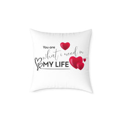 Love Quote Pillow, Decorative Cushion, Valentine's Gift, Home Decor, Cozy Accent Pillow, Heartfelt Gift Idea