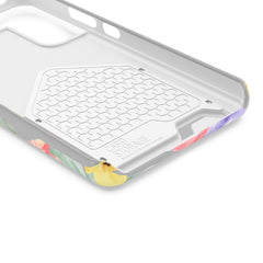 Floral Print Phone Case with Card Holder, Cute Phone Accessory, Gift for Her, Spring Vibes, Functional Phone Wallet