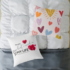 Love Quote Pillow, Decorative Cushion, Valentine's Gift, Home Decor, Cozy Accent Pillow, Heartfelt Gift Idea