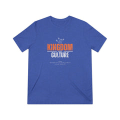 Kingdom Culture Unisex Triblend Tee, Comfortable T-Shirt, Casual Wear, Inspirational Apparel, Gift for Friends, Everyday Style