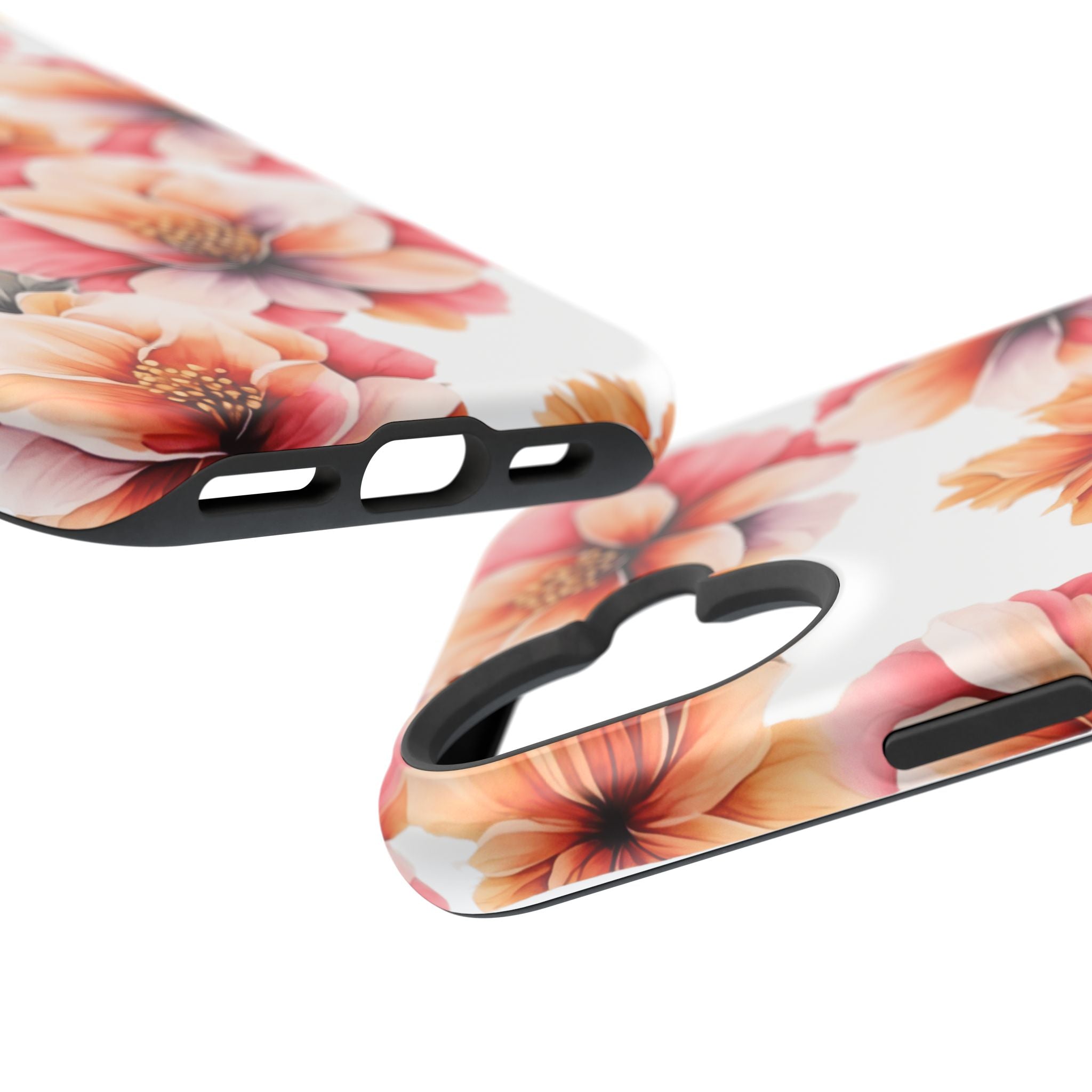 Floral Magnetic Phone Case, Stylish Flower Phone Cover, Durable Magnetic Tough Case, Trendy Floral Design Case, Perfect Gift for Her