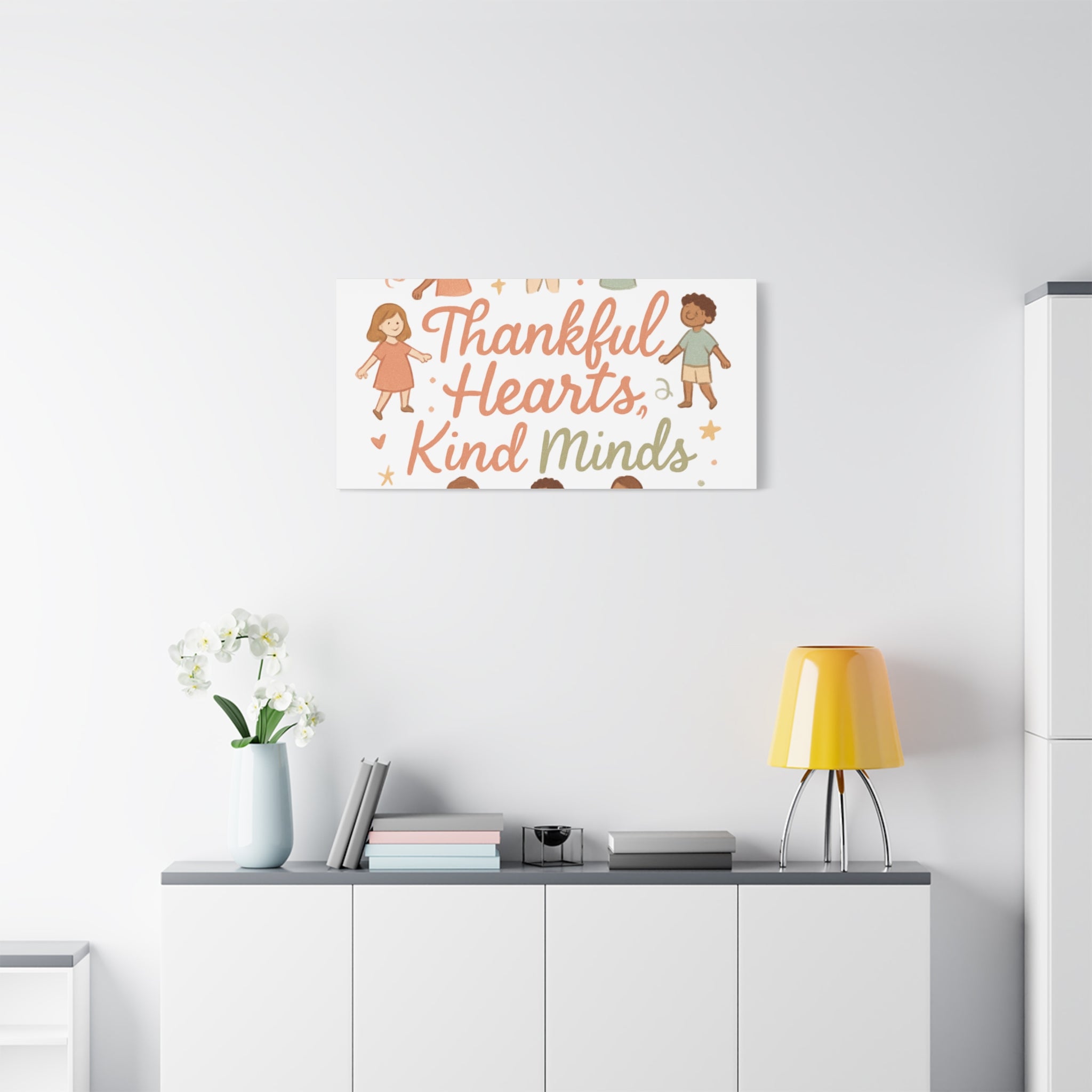 Thankful Hearts, Kind Minds Canvas