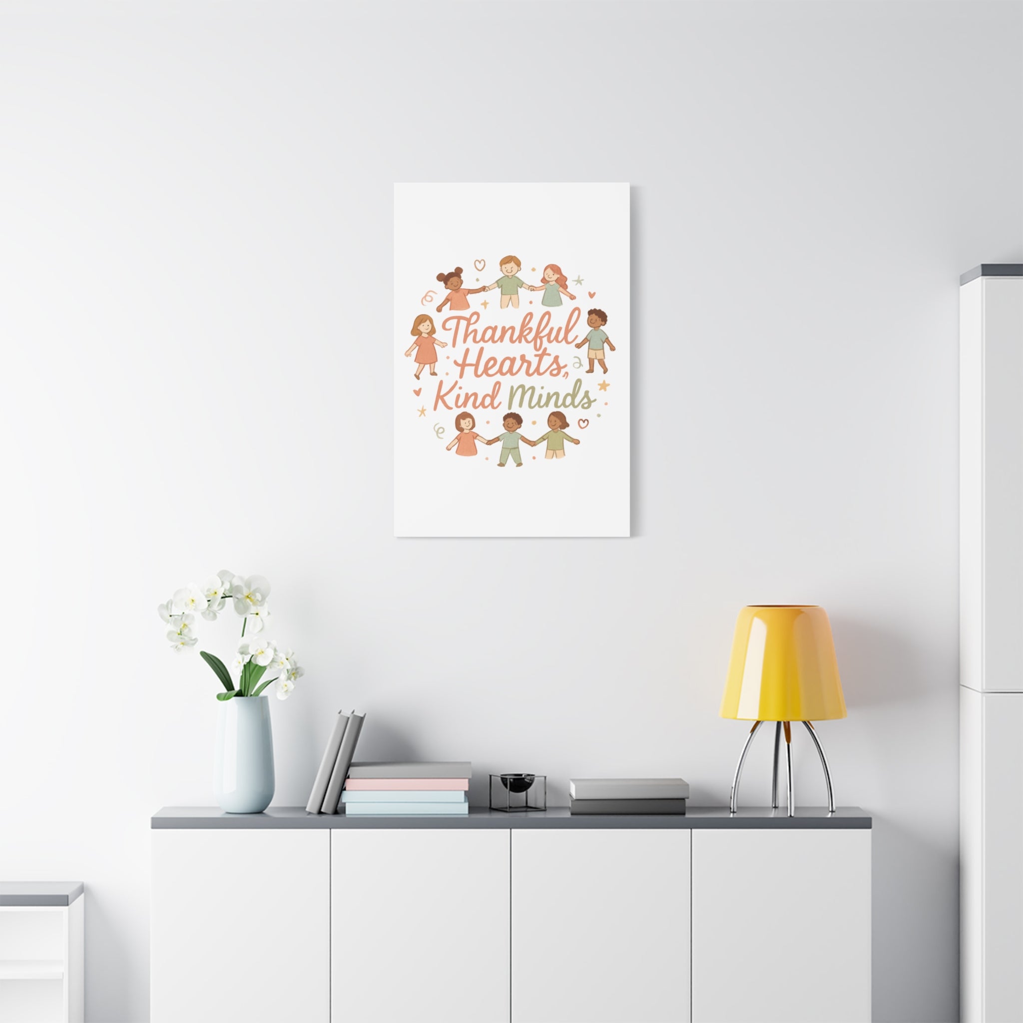 Thankful Hearts, Kind Minds Canvas