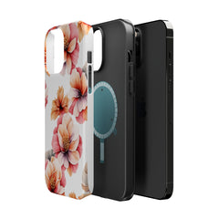 Floral Magnetic Phone Case, Stylish Flower Phone Cover, Durable Magnetic Tough Case, Trendy Floral Design Case, Perfect Gift for Her