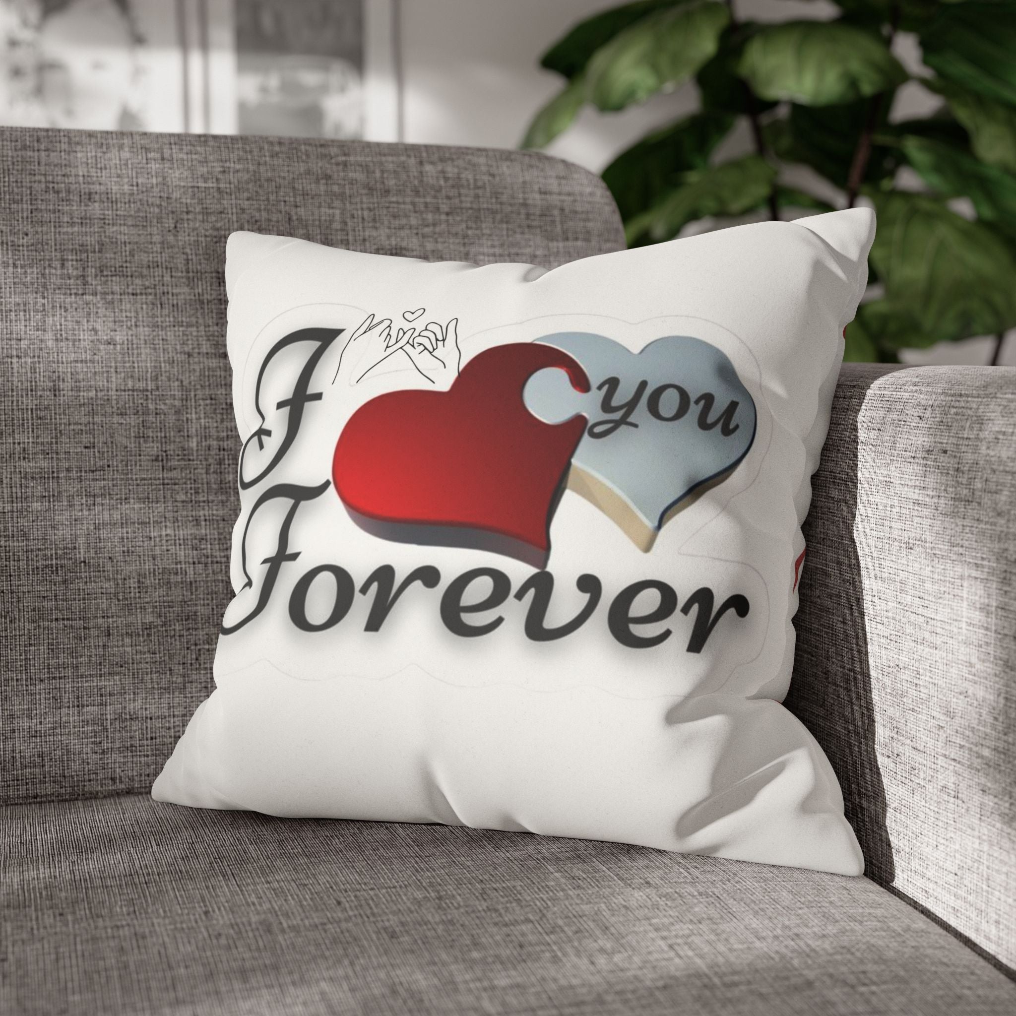 Faux Suede Square Pillowcase