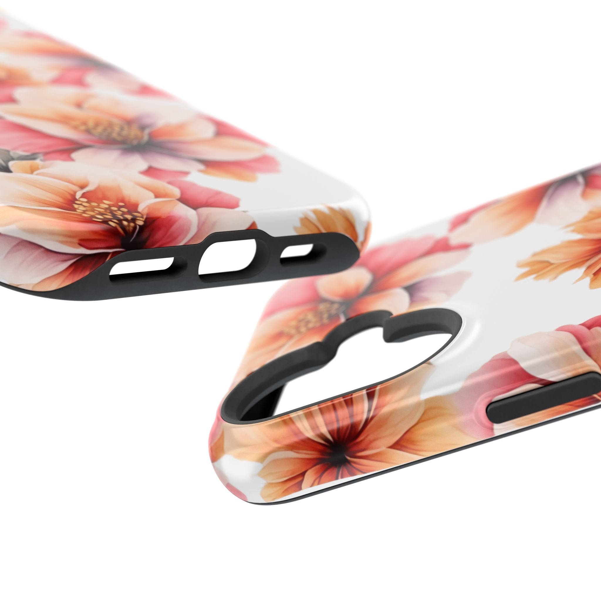 Floral Magnetic Phone Case, Stylish Flower Phone Cover, Durable Magnetic Tough Case, Trendy Floral Design Case, Perfect Gift for Her