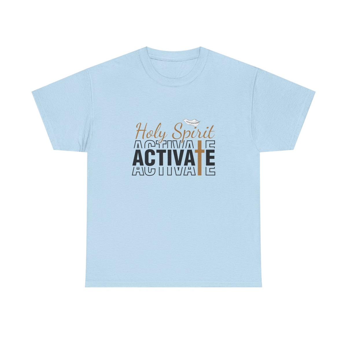 Unisex Heavy Cotton Tee with 'Holy Spirit Activate' Design, Faith-Based Apparel, Christian T-Shirt, Inspirational Clothing, Casual [...]