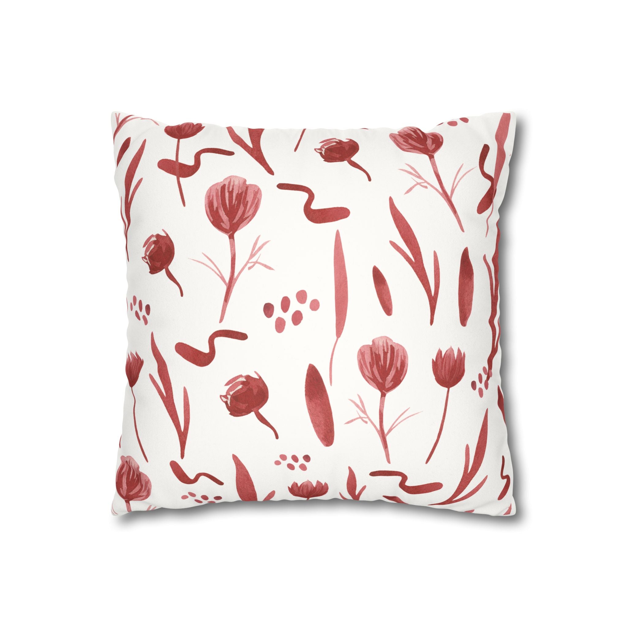 Faux Suede Square Pillowcase