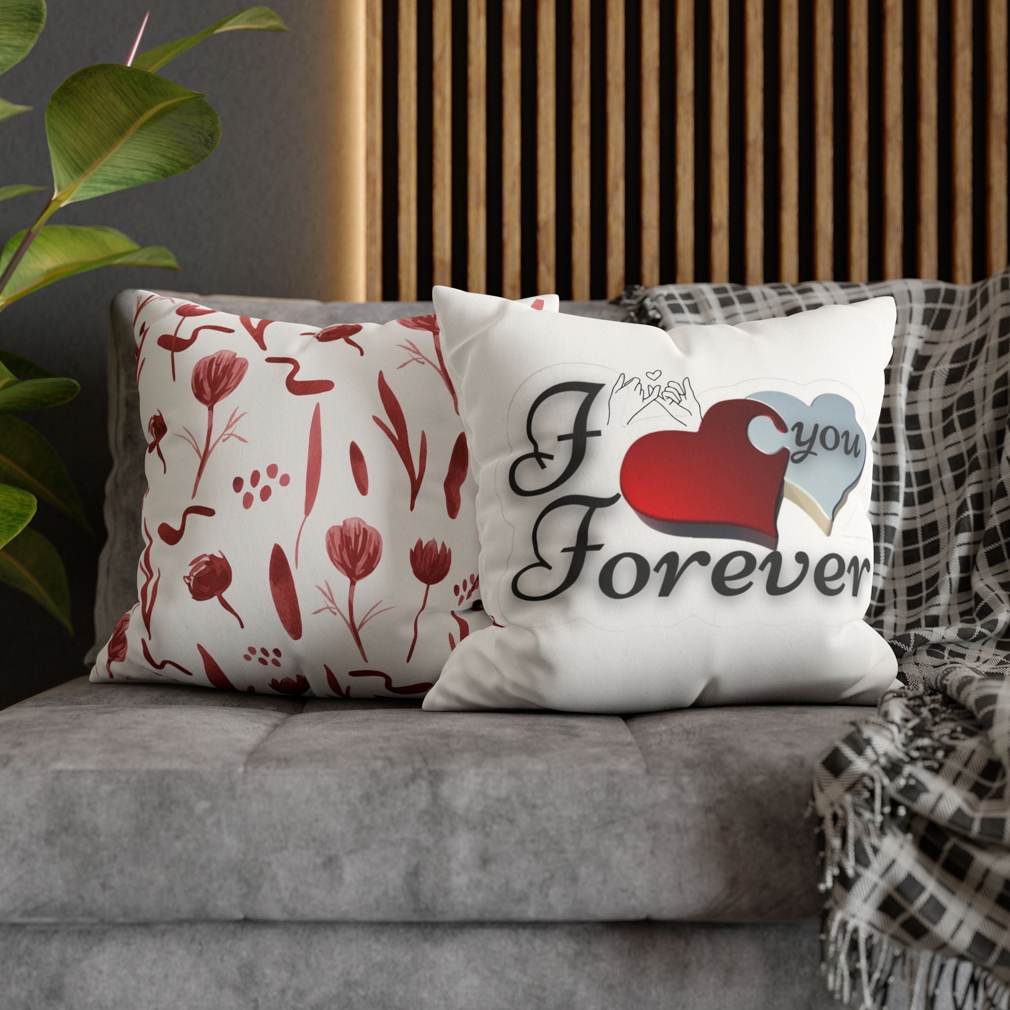 Faux Suede Square Pillowcase