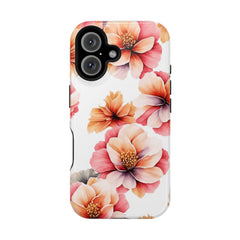 Floral Magnetic Phone Case, Stylish Flower Phone Cover, Durable Magnetic Tough Case, Trendy Floral Design Case, Perfect Gift for Her