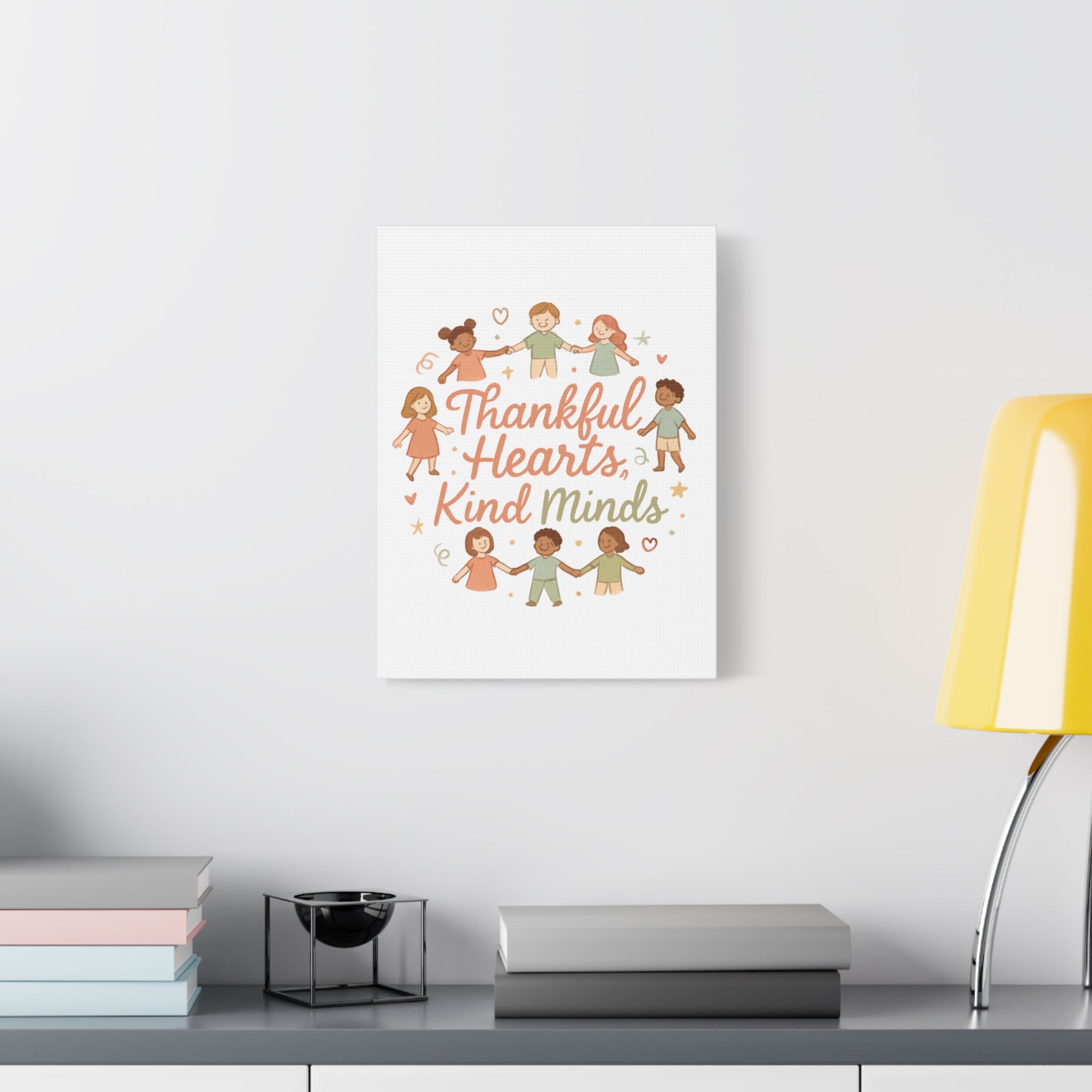 Thankful Hearts, Kind Minds Canvas