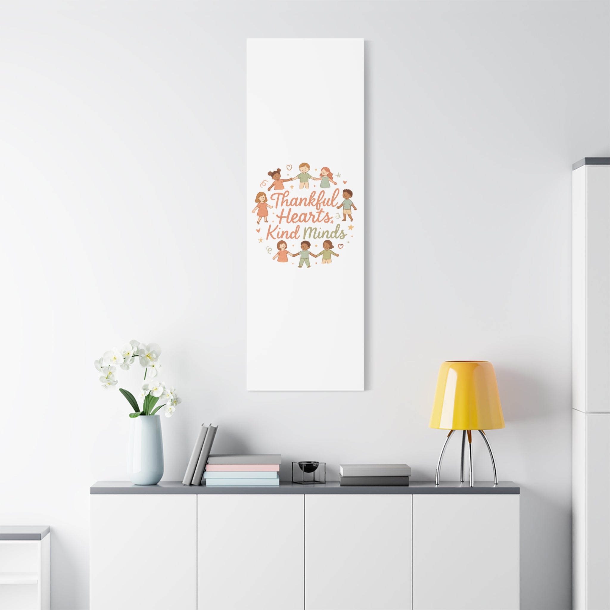Thankful Hearts, Kind Minds Canvas