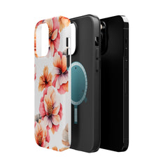 Floral Magnetic Phone Case, Stylish Flower Phone Cover, Durable Magnetic Tough Case, Trendy Floral Design Case, Perfect Gift for Her