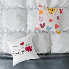 Love Quote Pillow, Decorative Cushion, Valentine's Gift, Home Decor, Cozy Accent Pillow, Heartfelt Gift Idea