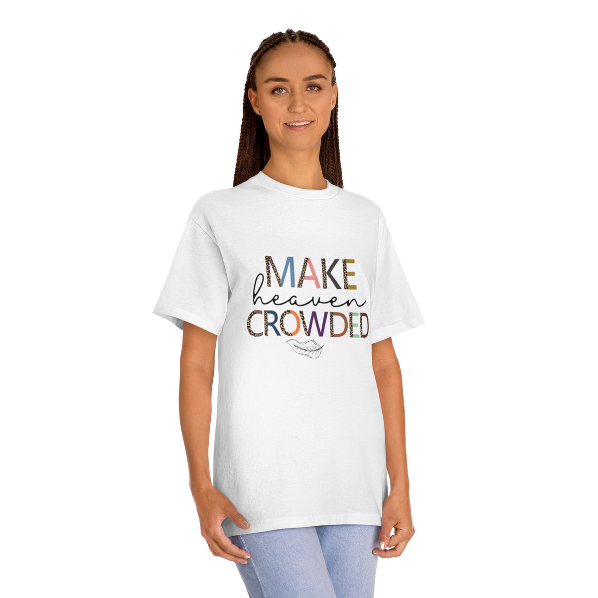 Unisex Classic Tee - Make Heaven Crowded Design, Inspirational T-Shirt, Faith-Based Apparel, Gift for Believers, Everyday Wear
