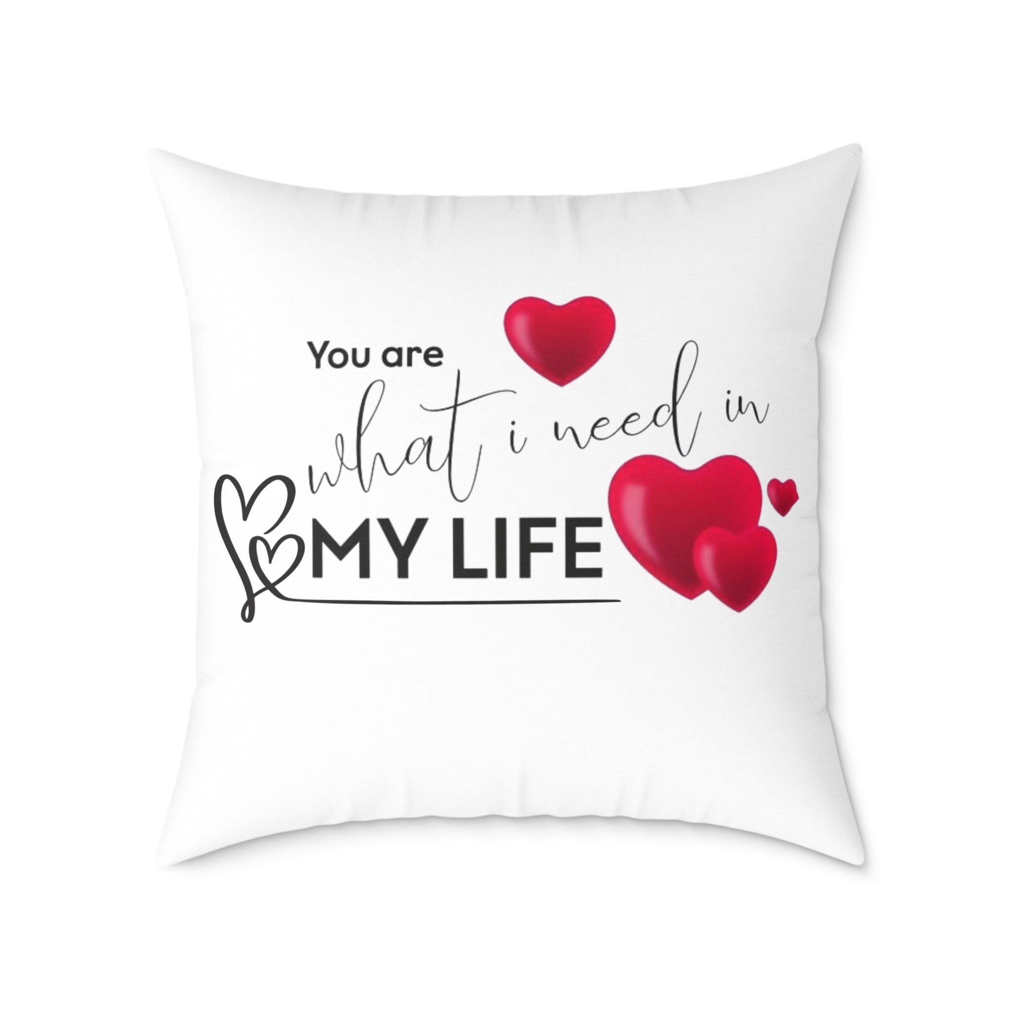 Love Quote Pillow, Decorative Cushion, Valentine's Gift, Home Decor, Cozy Accent Pillow, Heartfelt Gift Idea