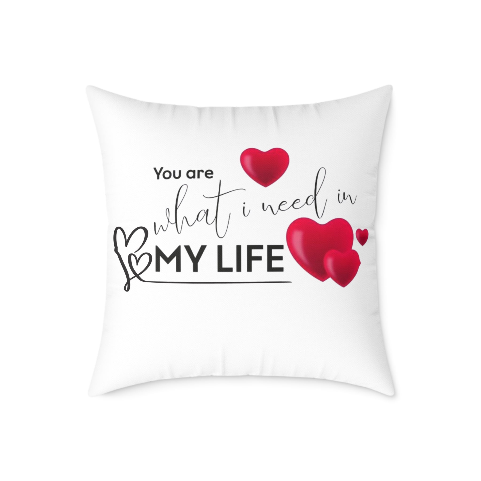 Love Quote Pillow, Decorative Cushion, Valentine's Gift, Home Decor, Cozy Accent Pillow, Heartfelt Gift Idea