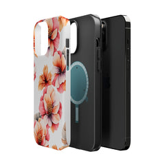 Floral Magnetic Phone Case, Stylish Flower Phone Cover, Durable Magnetic Tough Case, Trendy Floral Design Case, Perfect Gift for Her