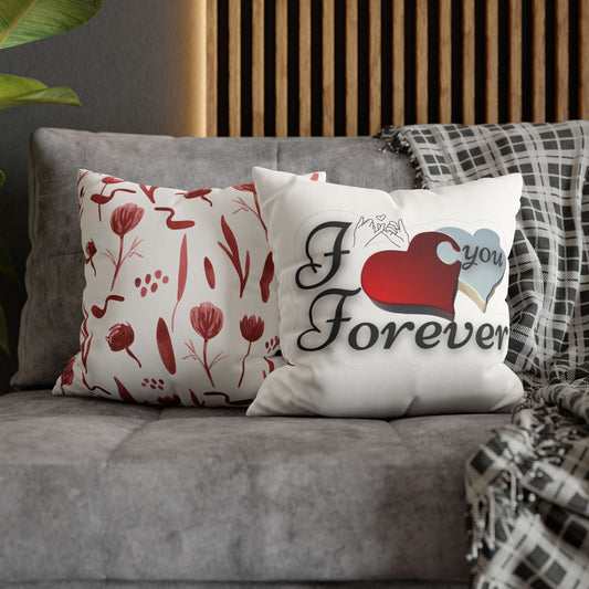 Faux Suede Square Pillowcase