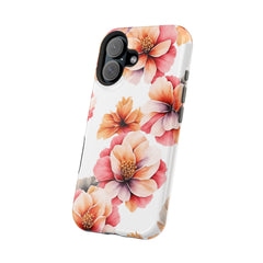 Floral Magnetic Phone Case, Stylish Flower Phone Cover, Durable Magnetic Tough Case, Trendy Floral Design Case, Perfect Gift for Her