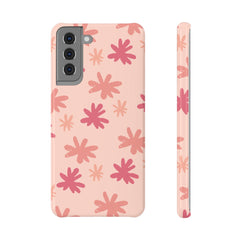 Chic Floral Phone Case, Slim Snap Case, Flower Pattern Phone Cover, Trendy Tech Accessory, Gift for Her, Summer Vibes