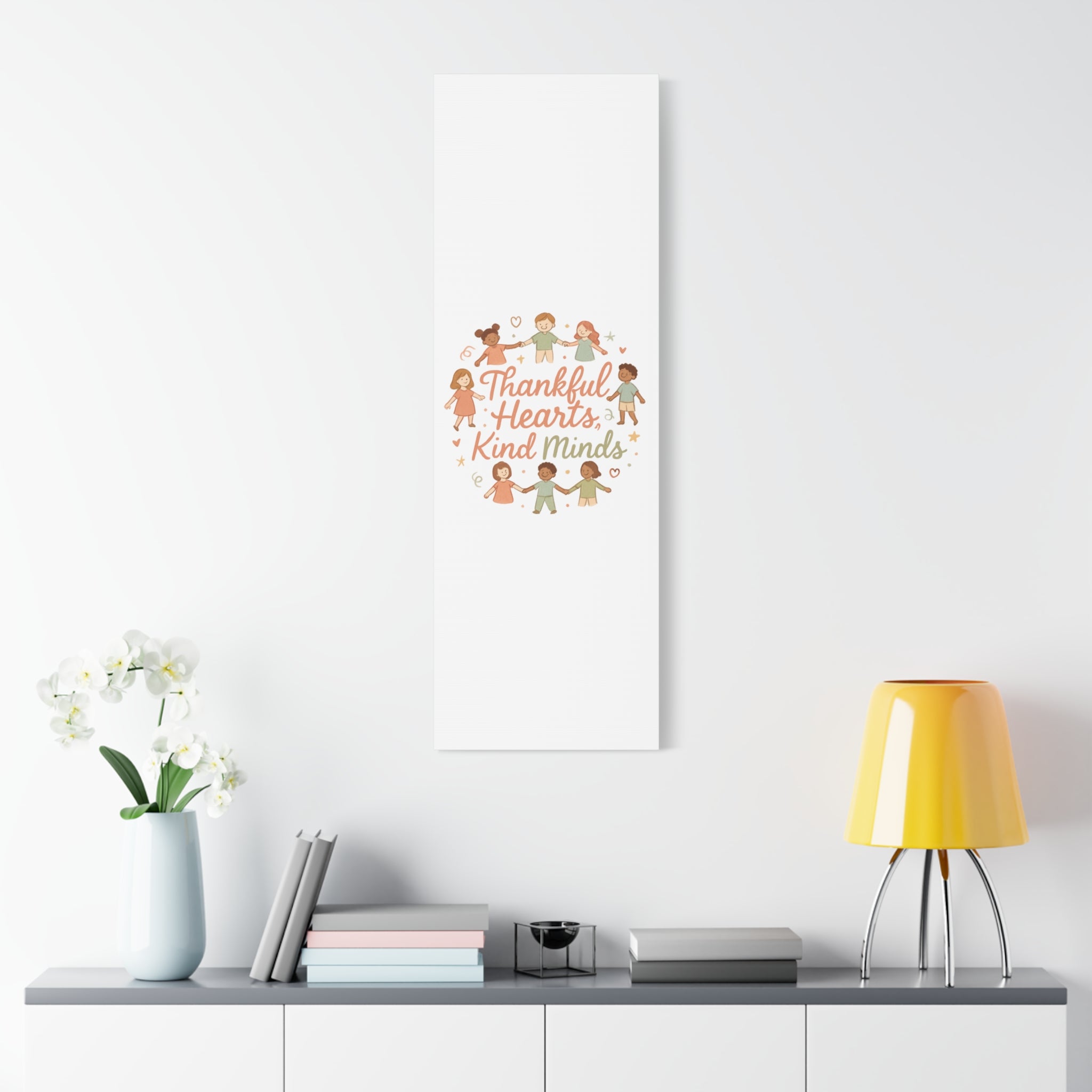 Thankful Hearts, Kind Minds Canvas