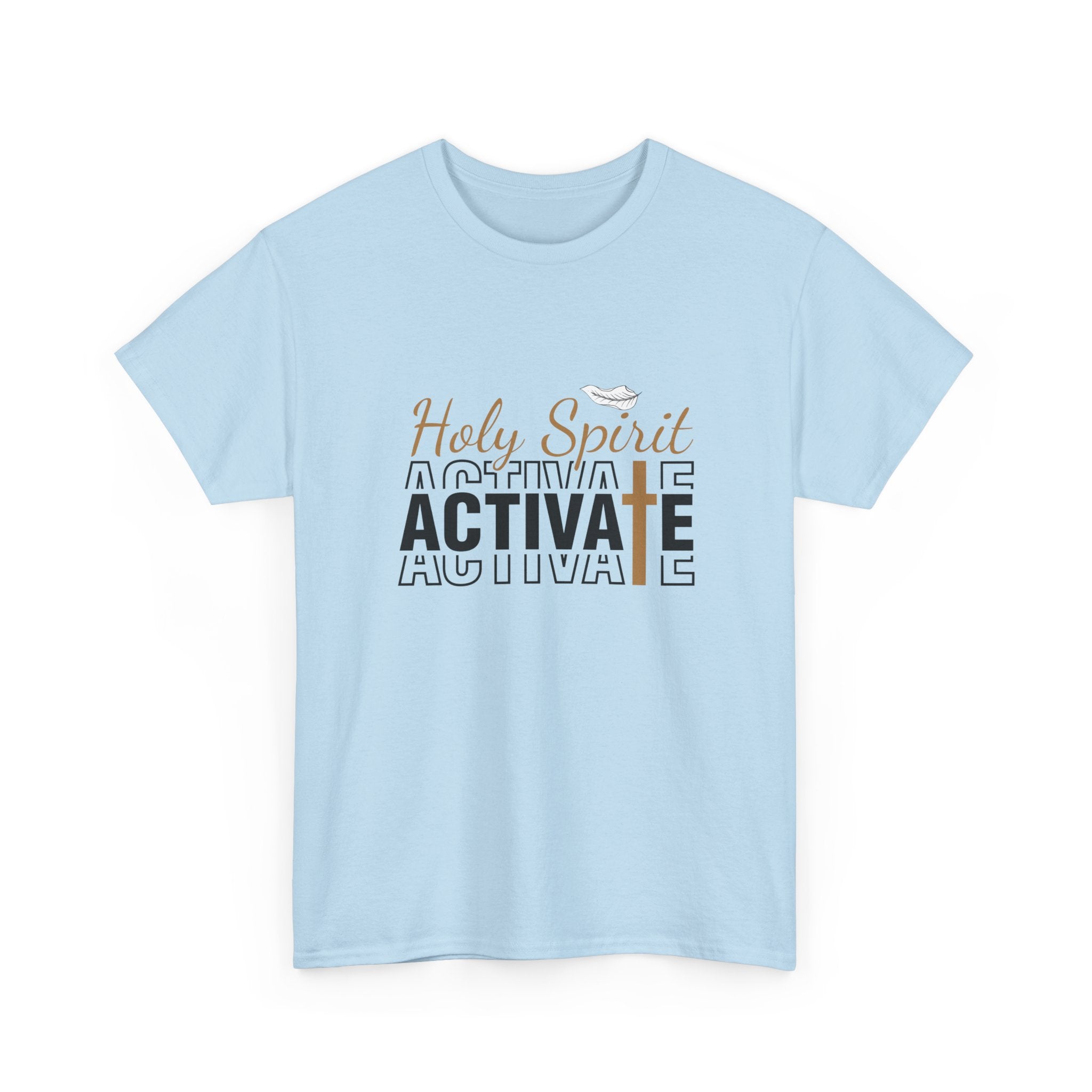 Unisex Heavy Cotton Tee with 'Holy Spirit Activate' Design, Faith-Based Apparel, Christian T-Shirt, Inspirational Clothing, Casual [...]