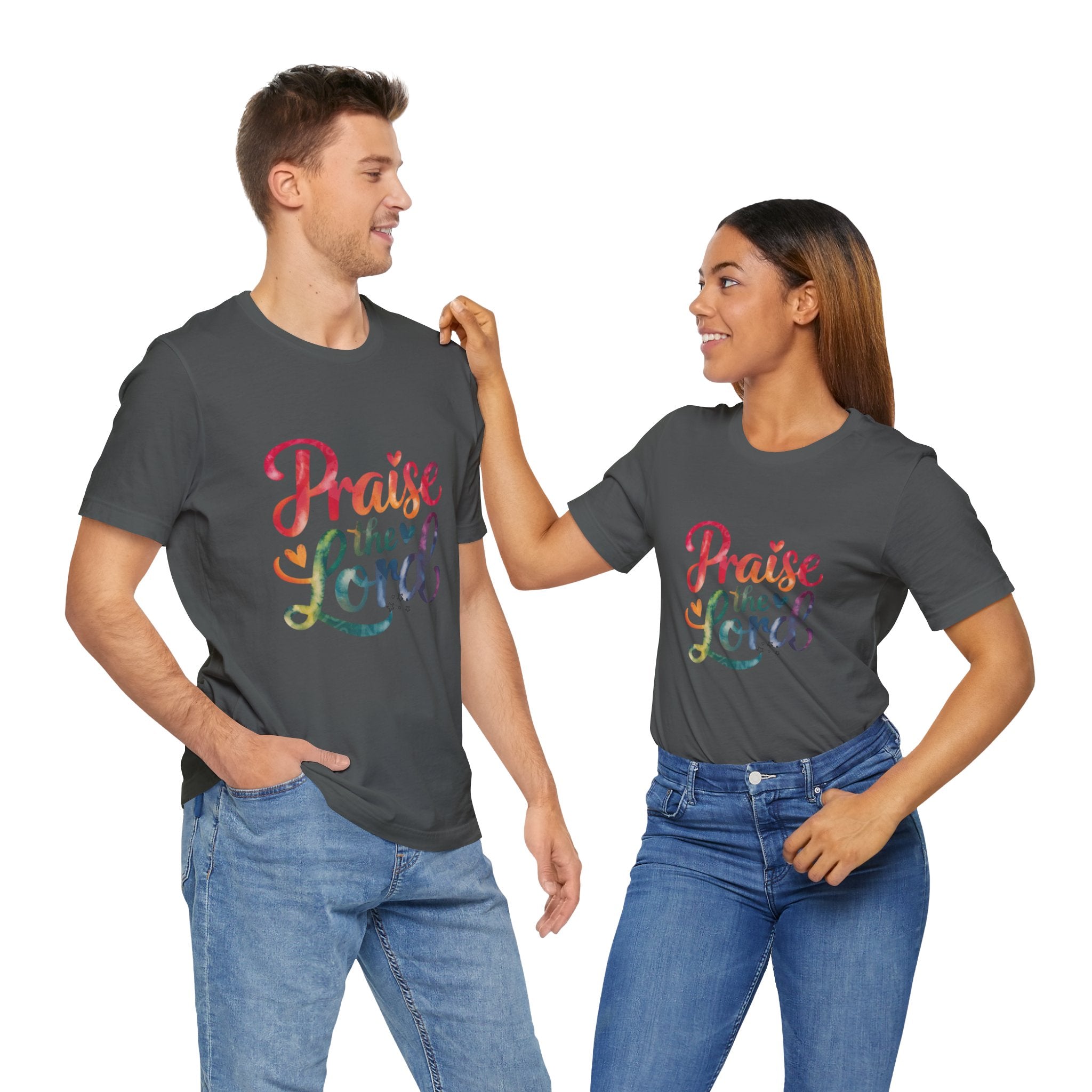 Unisex Graphic Tee: Praise the Lord, Religious Shirt, Faith Apparel, Inspirational T-Shirt, Christian Gift, Casual Wear