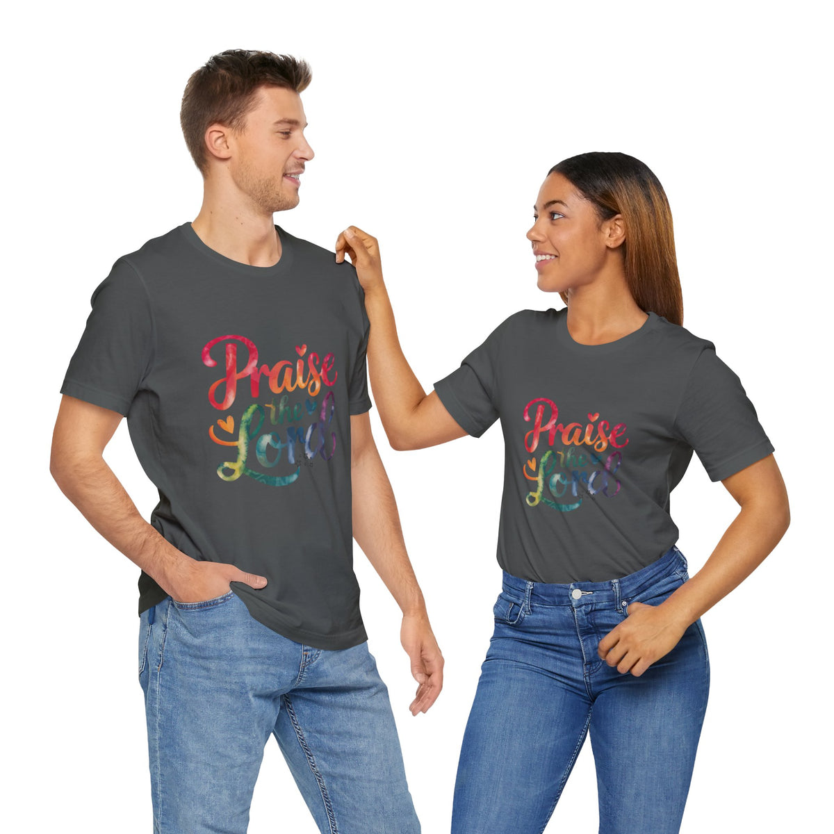 Unisex Graphic Tee: Praise the Lord, Religious Shirt, Faith Apparel, Inspirational T-Shirt, Christian Gift, Casual Wear