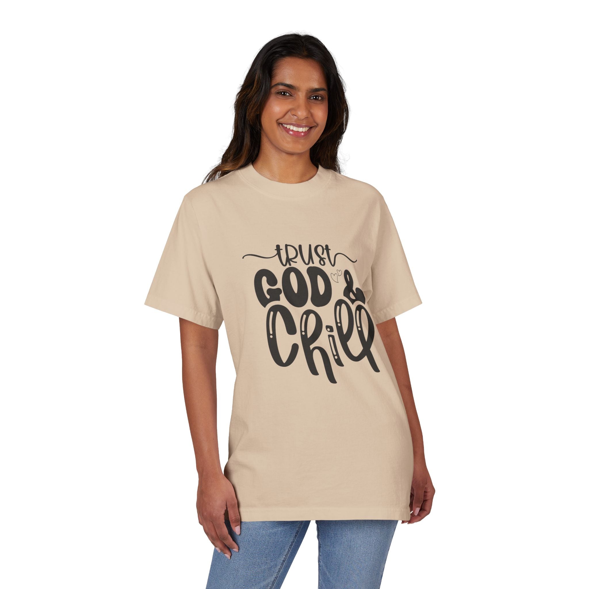 Trust God & Chill Unisex Drop-Shoulder T-Shirt | Relaxed Style Tee for Faith Lovers, Comfortable Casual Wear, Gift for Friends, [...]