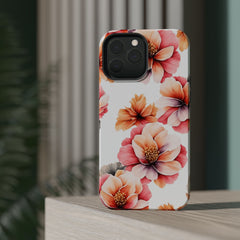 Floral Magnetic Phone Case, Stylish Flower Phone Cover, Durable Magnetic Tough Case, Trendy Floral Design Case, Perfect Gift for Her