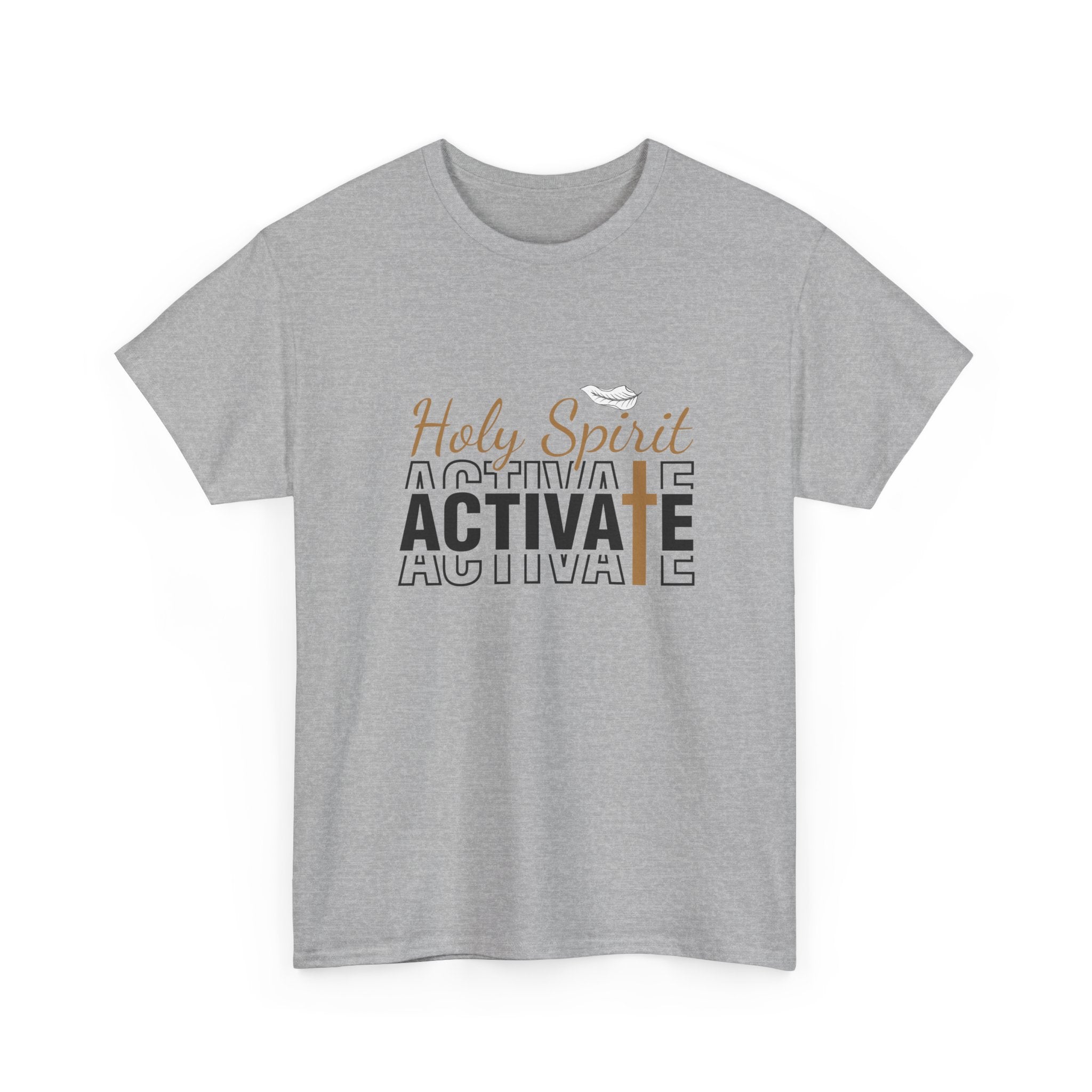 Unisex Heavy Cotton Tee with 'Holy Spirit Activate' Design, Faith-Based Apparel, Christian T-Shirt, Inspirational Clothing, Casual [...]