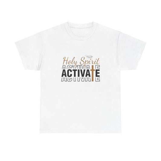 Unisex Heavy Cotton Tee with 'Holy Spirit Activate' Design, Faith-Based Apparel, Christian T-Shirt, Inspirational Clothing, Casual [...]