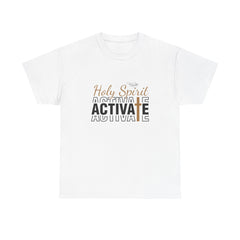 Unisex Heavy Cotton Tee with 'Holy Spirit Activate' Design, Faith-Based Apparel, Christian T-Shirt, Inspirational Clothing, Casual [...]