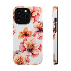 Floral Magnetic Phone Case, Stylish Flower Phone Cover, Durable Magnetic Tough Case, Trendy Floral Design Case, Perfect Gift for Her