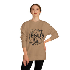 Christian Motivational Sweatshirt - Jesus is Essential, Faith Apparel, Unisex Fashion, Everyday Wear, Perfect Gift for Believers