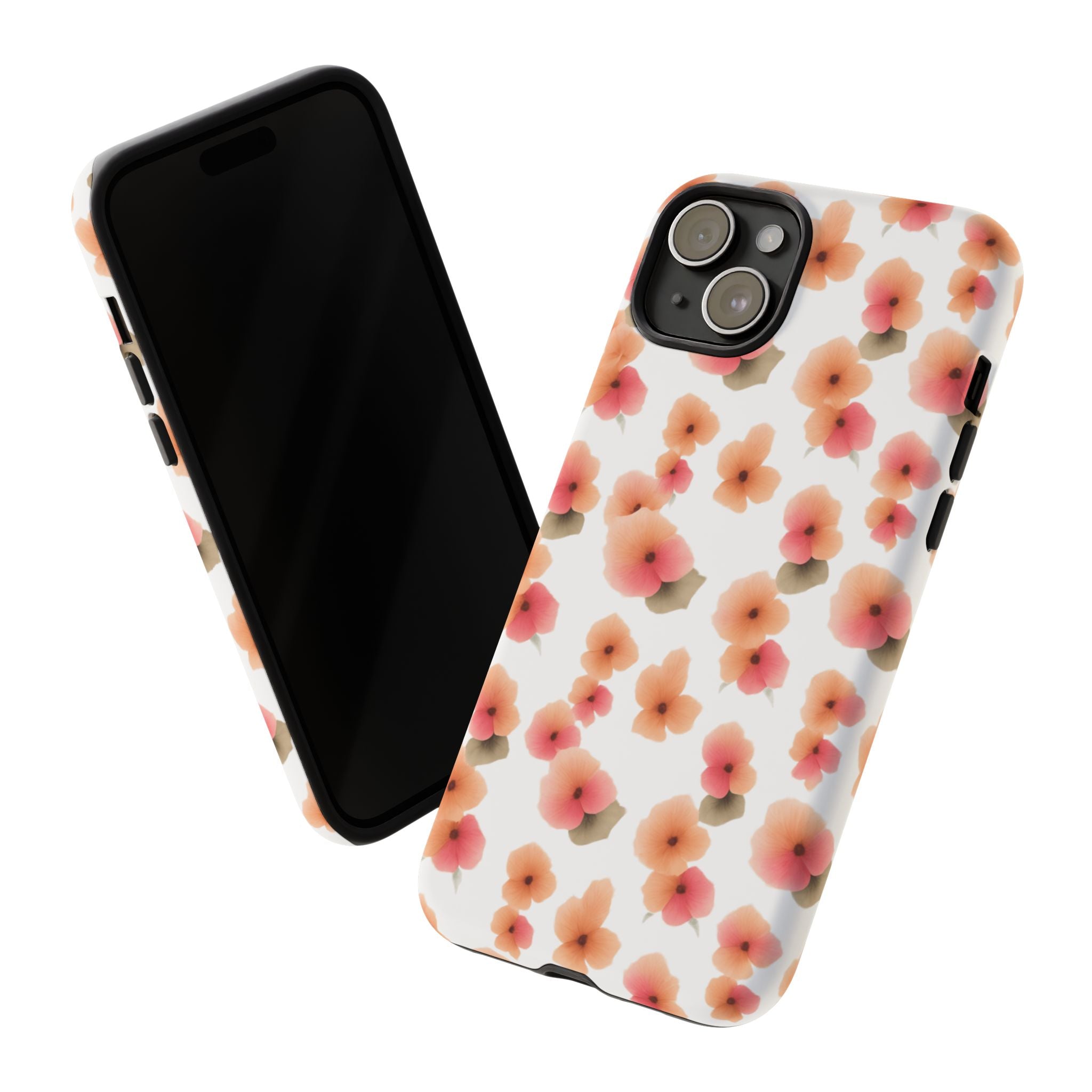 Floral Phone Case for Tough Cases | Stylish Protective Cover, Gift for Her, Trendy Accessory, Flower Design, iPhone Case